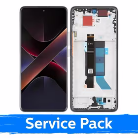 LCD ekraan ühilduv Xiaomi Poco X7 5G raamiga / must / (Service Pack)