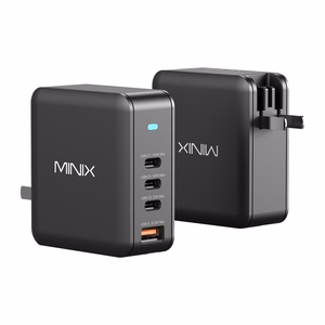 Minix P165 GaN Wall Charger with 3x USB-C and 1x USB-A Ports