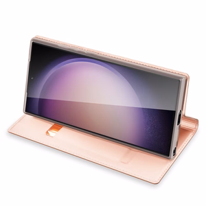 Dux Ducis Skin Pro ümbris jaoks Samsung S24 Ultra with flap - roosa