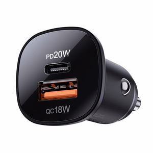 Car Laadija Acefast B1 Mini 38W USB-C+USB-A must