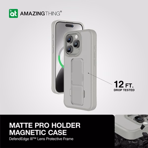 Amazing Thing Matte Pro Mag Чехол 12FT IP156.7PMPGY для Iphone 15 Pro Max титановый