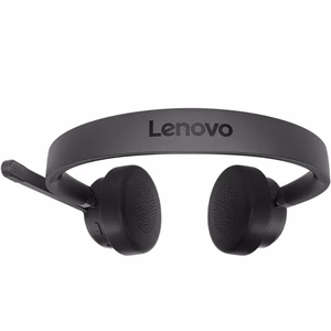 Lenovo 4XD1Q30302 juhtmevaba peakomplekt, peavõruga, kõnedele/muusikale, Bluetooth, must