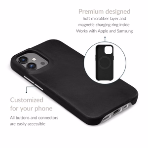 Mobilize Magsafe ühilduv Premium nahast ümbris Apple iPhone 17 Pro must