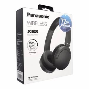 Mustad juhtmevabad kõrvaklapid PANASONIC RB-HF630BE-K ENC-ga
