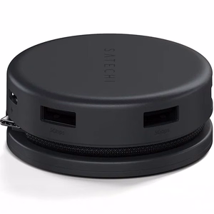 Adapter HUB 7in1 USB C Satechi Multiport ST-POTG7C kesköö must