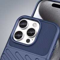 Thunder Ümbris jaoks iPhone 16 Pro Silicone Ümbris - Sinine