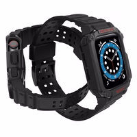 Protect Strap Band for Apple Watch 38/40/41mm soomustatud rihm - must