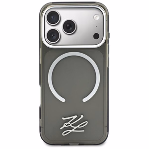 Karl Lagerfeld IML KL Script Logo MagSafe Ümbris for iPhone 17 Pro - must