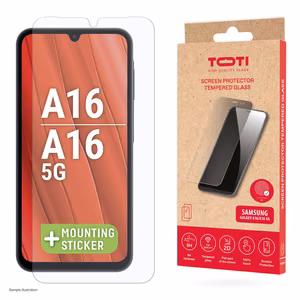 Karastatud klaas 2D ekraanikaitse Samsung Galaxy A26/A16/A17 jaoks, läbipaistev