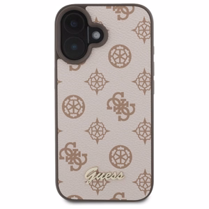 Guess Peony Script MagSafe iPhone 16 Ümbris - Brown