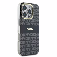 DKNY Repeat Texture Pattern With Stripe ümbris jaoks iPhone 16 Pro Max - must