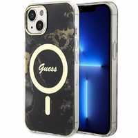 Guess GUHMP14SHTMRSK iPhone 14 6.1" must/must hardcase Golden Marble MagSafe