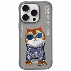 Nimmy Glasses Cool Cat Ümbris jaoks iPhone 16 Pro Max - Hall