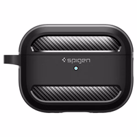 Spigen Rugged Armor Ümbris jaoks Apple AirPods Pro 1 / 2 - Matte must