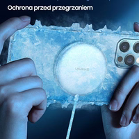 USAMS Juhtmevaba laadija US-CD160 magneticW2 15W alumiiniumist iPhone 12 series hõbedane CD160DZ01