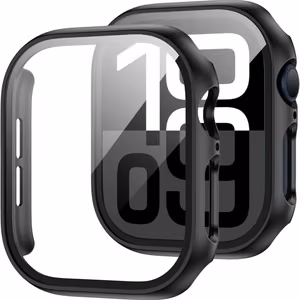 Чехол Tech-Protect Defense360 с закалённым стеклом для Apple Watch 10 (46mm) - чёрный