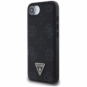GUESS ümbris jaoks IPHONE 16e (SE 4 2025) compatible with MagSafe GUHMPSE4PGBTMK (Grained PU Hot Stamp Peony Triangle Logo) must