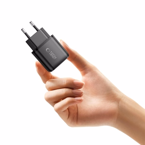 Tech-Protect NCA45W-GAN 2-portiline 45W seinalaadija USB-C kaabliga - must