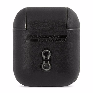 Ferrari FESA2LEBK AirPods cover must/must Jaoks Track Leather