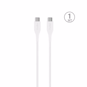 Puro Plain USB-C - USB-C 2A 1m Kaabel - valge