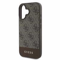 Guess 4G Bottom Stripe Ümbris jaoks iPhone 16 Plus 6.7" - Brown