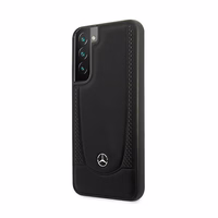 Mercedes nahast Urban Line ümbris Samsung Galaxy S22+ jaoks - must