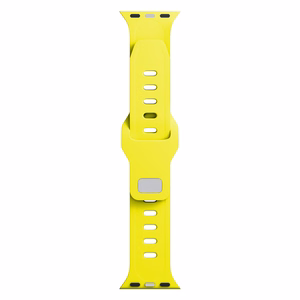 3mk silikoonrihm Apple Watchile, 38/40/41/42 mm, kollane, väike suurus