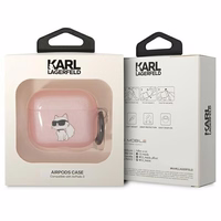 Karl Lagerfeld KLA3HNCHTCP Airpods 3 cover roosa/roosa Ikonik Choupette
