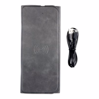 Hiir pad koos juhtmevaba laadija 15W OJD-82 pruun hall