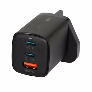 iBOX C-65 must, GaN 65W universaalne laadija UK pistik