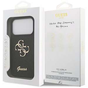 Guess Fixed Glitter Big 4G ümbris jaoks iPhone 17 Pro - must
