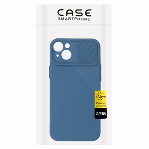 Camshield Soft jaoks Iphone 14 Plus Tumesinine