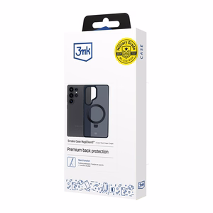3mk Smoke Ümbris Mag&Stand jaoks Samsung Galaxy S25 Ultra - must