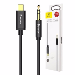 Baseus cable audio Yiven M01 USB-C - jack 3,5 mm 1,2 m must
