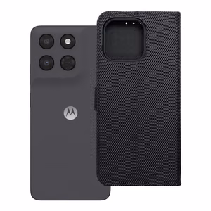 Чехол-книжка 4Card RFID для Motorola G37 с защитой от кражи, из технологичной ткани, черный