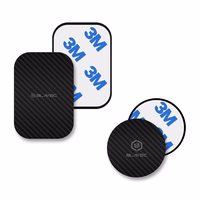 Blavec Metal plate jaoks magnetic hoidja BM-01 set of 2 pieces round (40mm) and rectangle (40x58mm) carbon