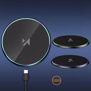 Wozinsky WLI-01Y 15W Qi Induktiivne Laadija koos USB-C Kaabel - must