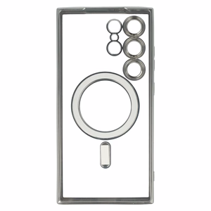 Metallic Magsafe Ümbris jaoks Samsung Galaxy S24 Hõbedane