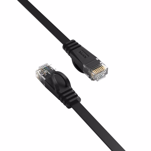 Orico PUG-C7B CAT7 10Gbps RJ45 Etherneti võrgukaabel interneti LAN lapik 2m - must