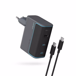 Cuktech CUKAD1003EUG GaN 100W Wall Laadija 2 x USB-C 1 x USB-A with USB-C Kaabel - hall