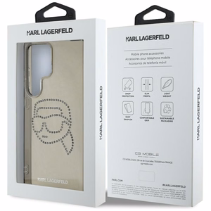 Ümbris Karl Lagerfeld Rhinestones Karl Head Logo Samsung Galaxy S25 Ultra must