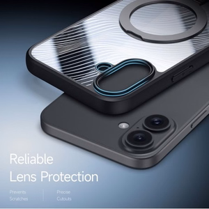 Telefoni ümbris Dux Ducis Aimo Mag Stand Apple iPhone 16 Plus must