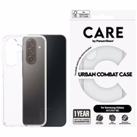 CARE by PanzerGlass Flagship Urban Combat Ümbris for Samsung Galaxy M17 5G / A17 / A17 5G - läbipaistev
