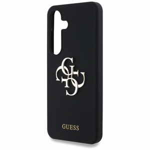 Guess Silicone Big 4G Logo Bottom Script ümbris jaoks Samsung Galaxy S25 - must