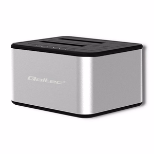 Qoltec 5316 HDD/SSD Dokkimisjaam 2x 2.5"/3.5" SATA USB 3.0 Kloonimine