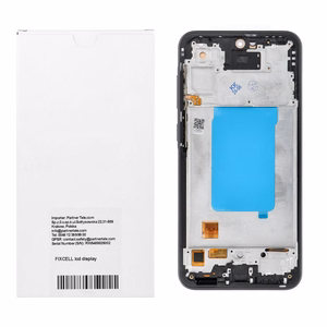 REWA OLED LCD-ekraan raamiga SAMSUNG A36 jaoks, must