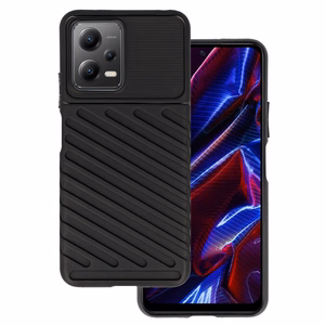 Thunder Ümbris jaoks Xiaomi Redmi Note 12 5G/Poco X5 Must