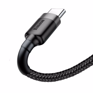 Baseus Cafule USB-C kaabel 2A, 2 m, hall/must (CATKLF-CG1)