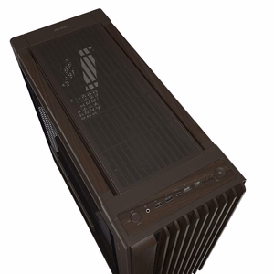 ASUS ProArt PA602 puidudisainiga retropruun keskmise tornmõõduga arvutikorpus karastatud klaaspaneeliga
