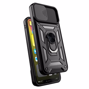 Slide Camera Armor Ümbris jaoks Realme 14 Pro Plus 5G must